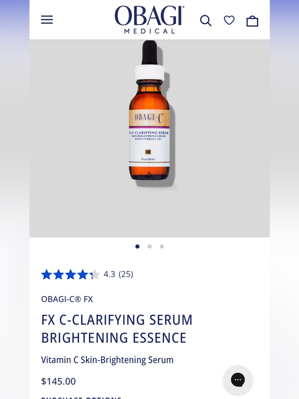 FX C-CLARIFYING SERUM BRIGHTENING ESSENCE
Vitamin C Skin-Brightening Serum 1/2